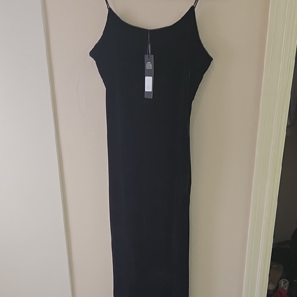 Fashion Nova Black Strapless Dress